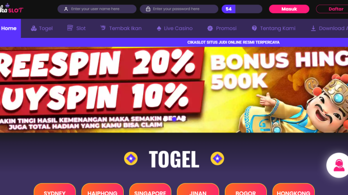 CIKASLOT CIKASLOT